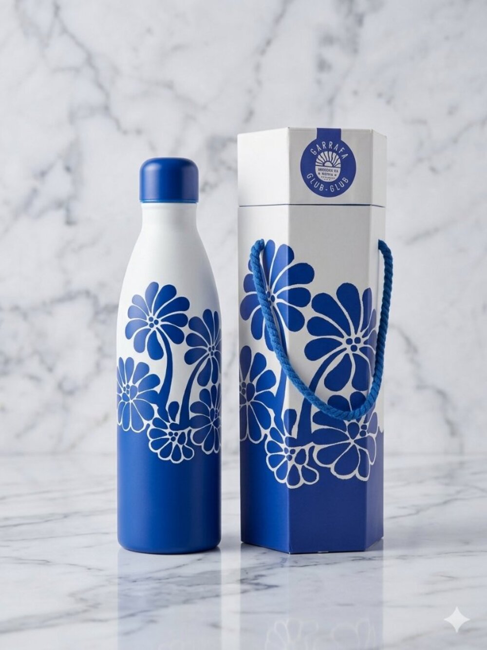 Blue Pallermo Insulated Stay Fresh Bottle